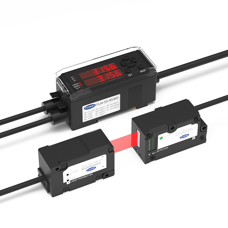 FLM-50-RS485 Sensore laser ad alta precisione per la misurazione del passo e della larghezza del raggio passante