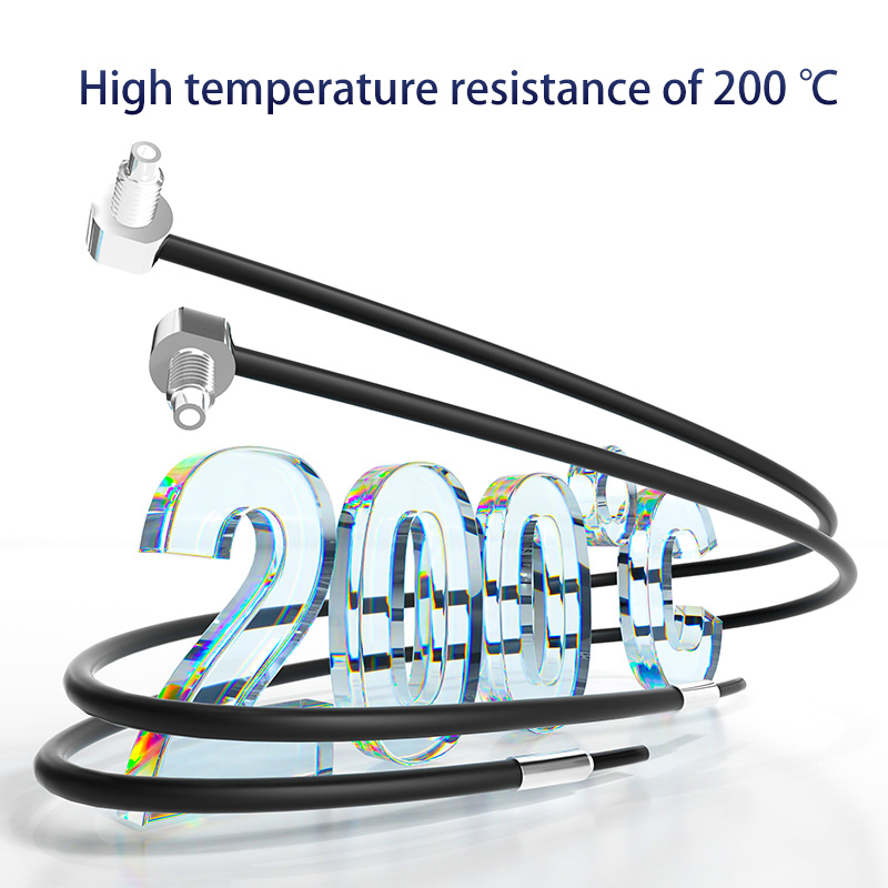FWGT-420H-Tz Resistenza ad alta temperatura 200 Temperatura Rilevamento preciso Angolo retto Sensore in fibra ottica